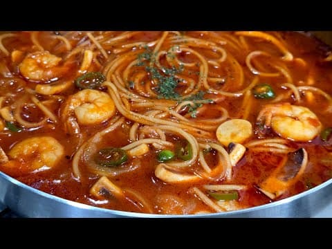 매콤하고 시원한 토마토 해장 파스타