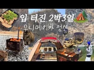 가정식 정선5일장 캠핑 푸드 투어