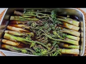 두릅장아찌와 두릅전 만들기