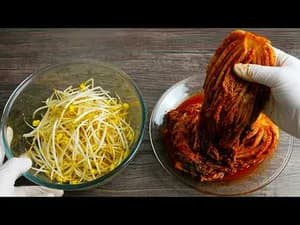 콩나물 김치 죽