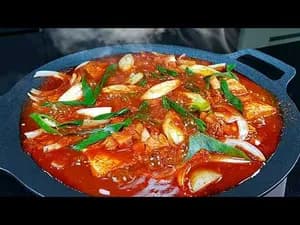 고추참치 두부두루치기