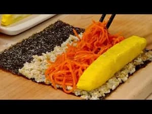 건강한 당근 김밥