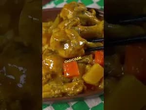 카레에 빠진 닭봉