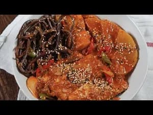 고사리가 들어간 제주도 갈치조림