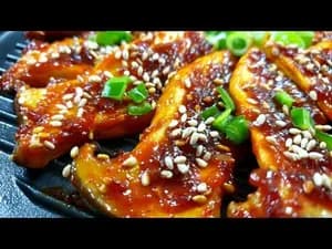 맛있는 그릴 쫄깃하고 맛있는 꿀맛보장 밥도둑 새송...